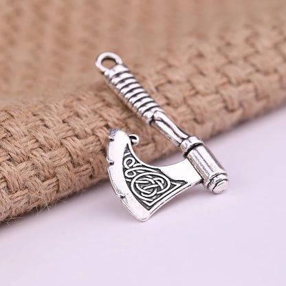 Teamer Viking Axe Slavic Charm Pendants Amulet Symbol Perun Men DIY Religious Celtics Knot Charms Accessories for Jewelry Making