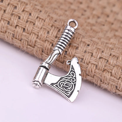 Teamer Viking Axe Slavic Charm Pendants Amulet Symbol Perun Men DIY Religious Celtics Knot Charms Accessories for Jewelry Making